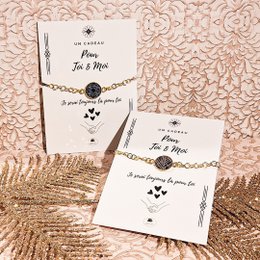 2 Bloemduo armbanden Art Deco Chainte Chevrons roestvrijstalen roestvrijstalen roestvrijstalen dagcadeau roestvrij
