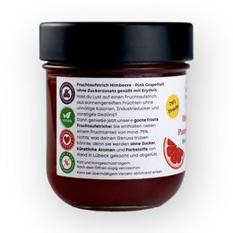Fruit spread SUGAR-FREE raspberry grapefruit 76% fruits