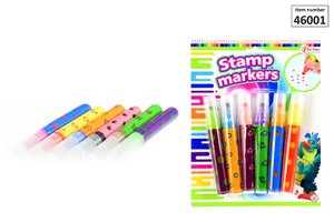 STAMP PEN 6 PIECES