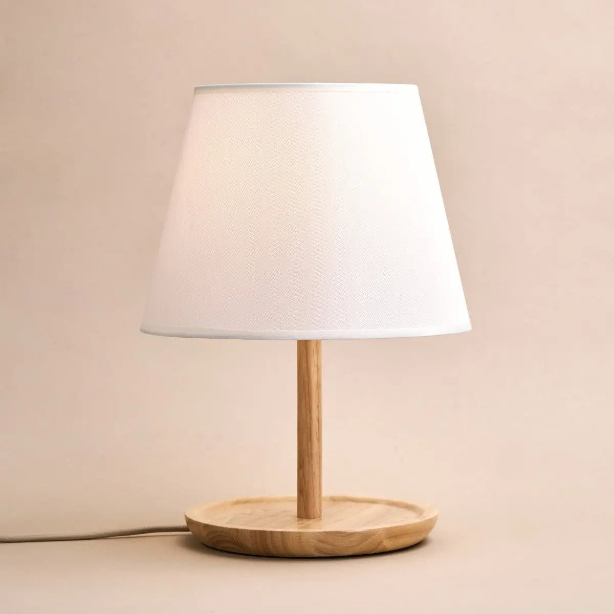 Lampe en bois marron clair Emily