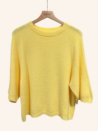 Pull col rond manches raglan 3/4 en alpaga et laine
