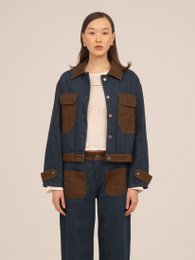 Backstreet Blue and Brown Denim Jacket