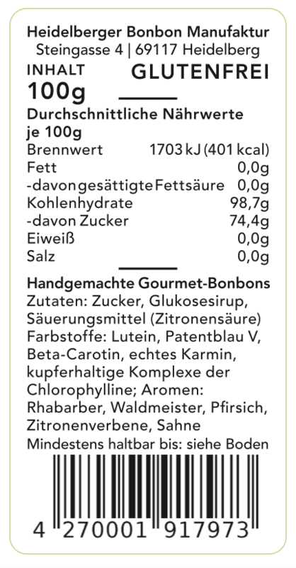 Landpartie SWEETS af heidelbonbon
