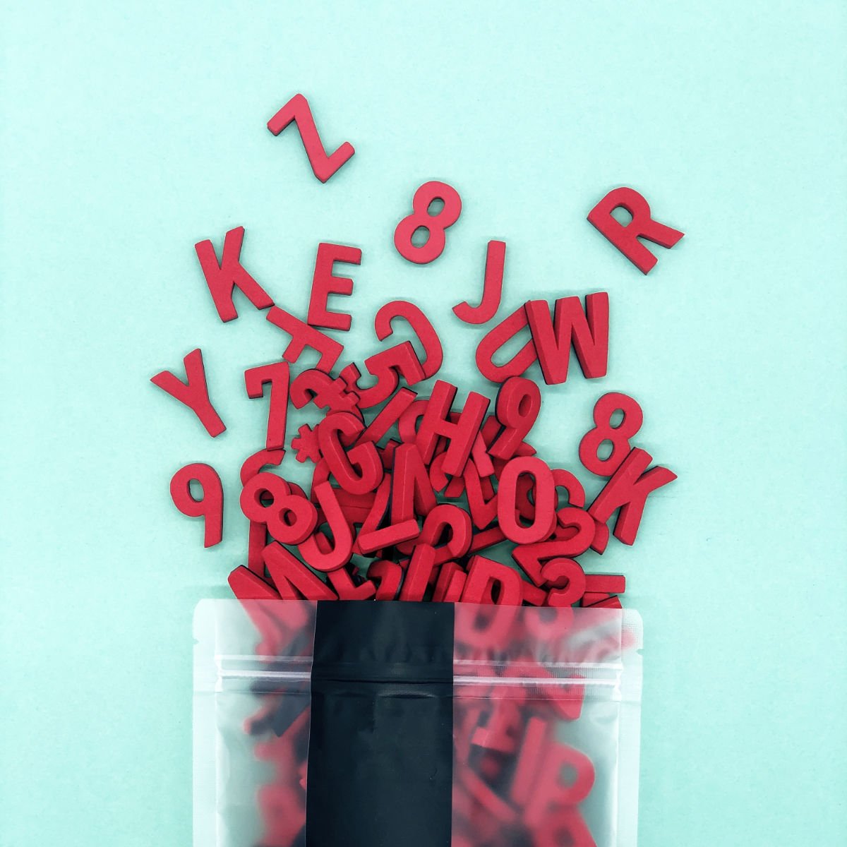 Modern magnetic letters - Unique Colors