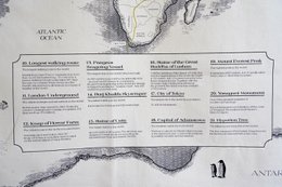 Cotton world map for children "Civilisational achievements"