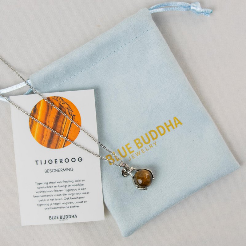 Tiger's Eye Embrace Necklace Silver