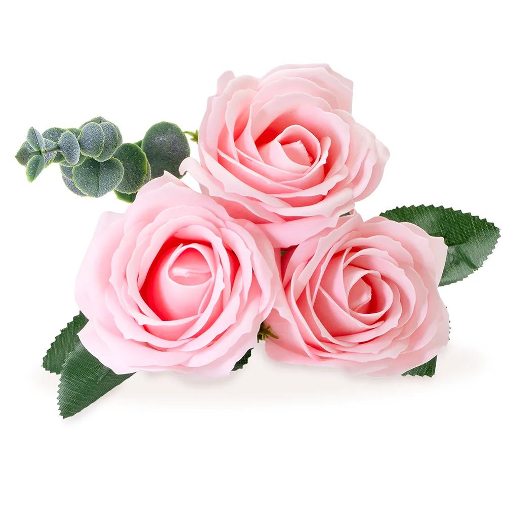 Strauß aus 3 Seifenrosen - rosa