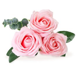 Strauß aus 3 Seifenrosen - rosa