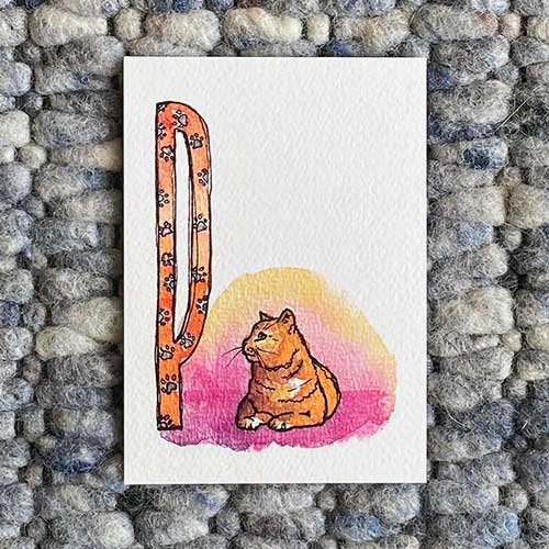 Tarjetas ABC de animales (tamaño A6)