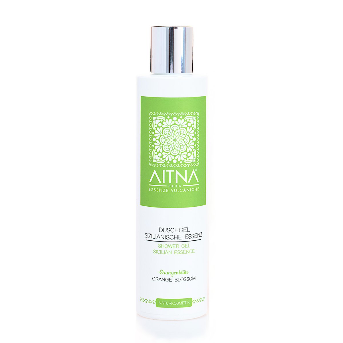 Aitna cosmesi naturale gel doccia per donna e uomo Essenza siciliana di fiori d'arancio, 200ml