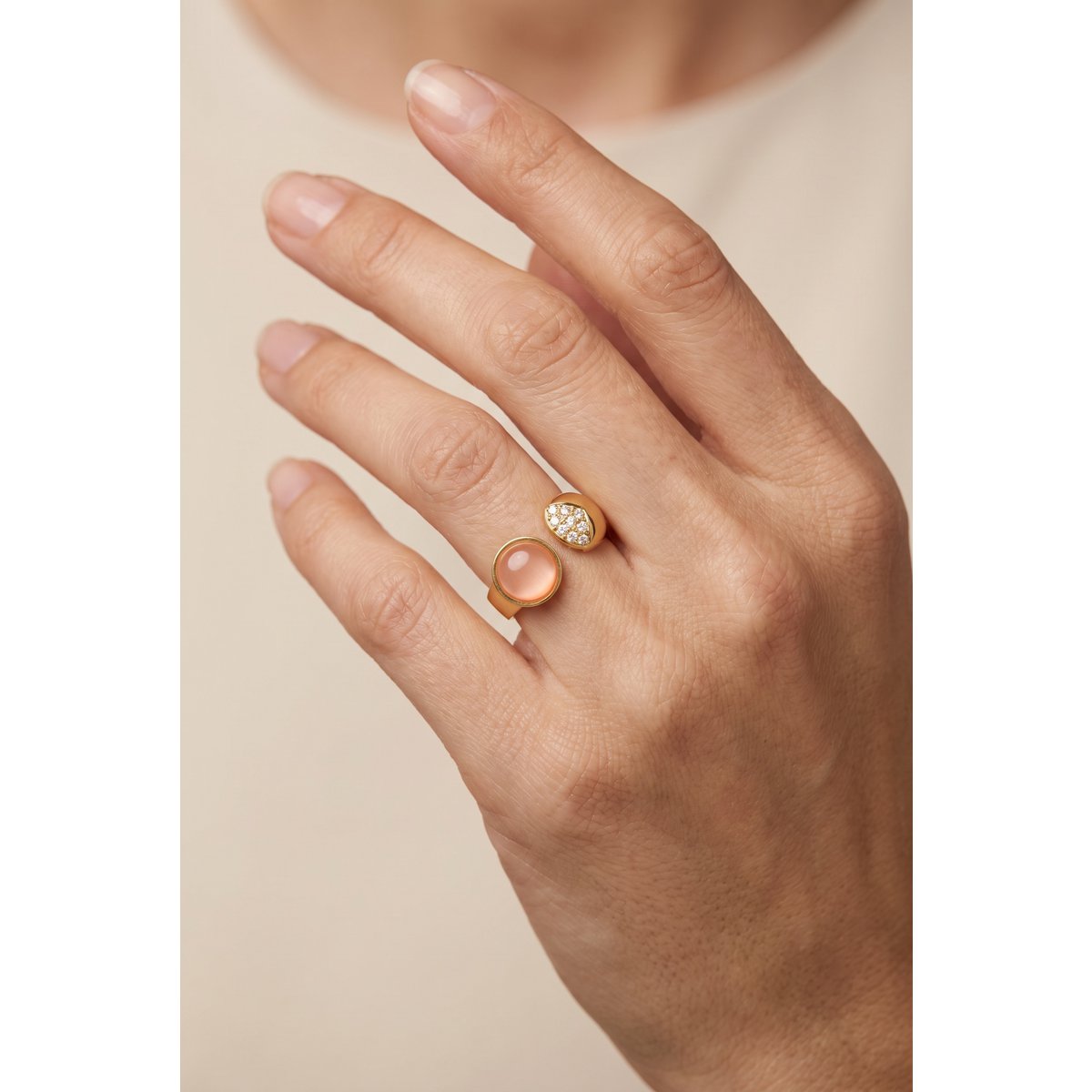 Bague en acier inoxydable ajustable