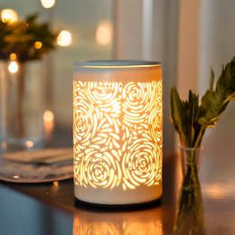 Difusor de Calor Suave – Calorya n°8 – en Porcelana Fina – Lámpara de Ambiente y Difusión – Idea de Decoración y Regalo