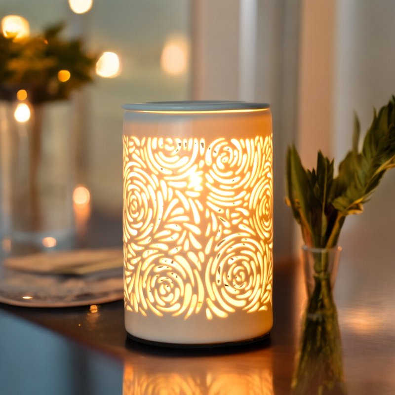Difusor de Calor Suave – Calorya n°8 – en Porcelana Fina – Lámpara de Ambiente y Difusión – Idea de Decoración y Regalo