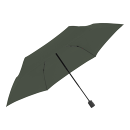 Compact, collapsible ivy green umbrella with a sturdy frame and easy one-handed operation.