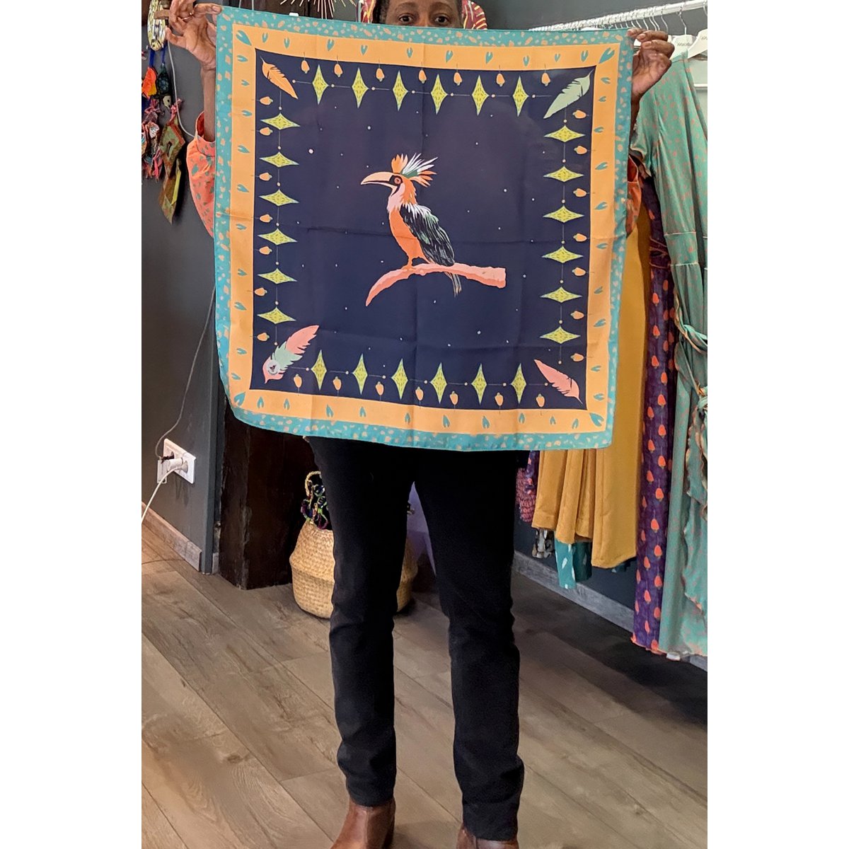 Foulard Hornbill Nuit