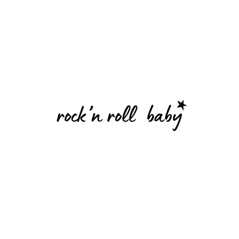 Temporary tattoo: Rock'n roll baby
