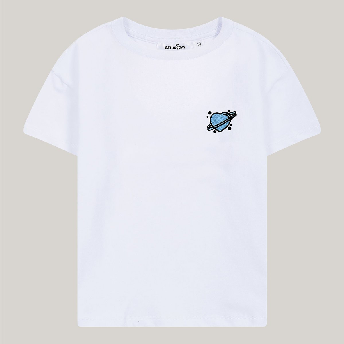 T-shirt made of cotton with heart embroidery