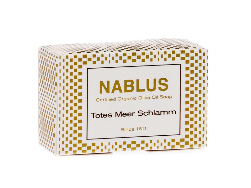 Nablus Soap Savon à l'huile d'olive biologique Boue de la Mer Morte, 100 g