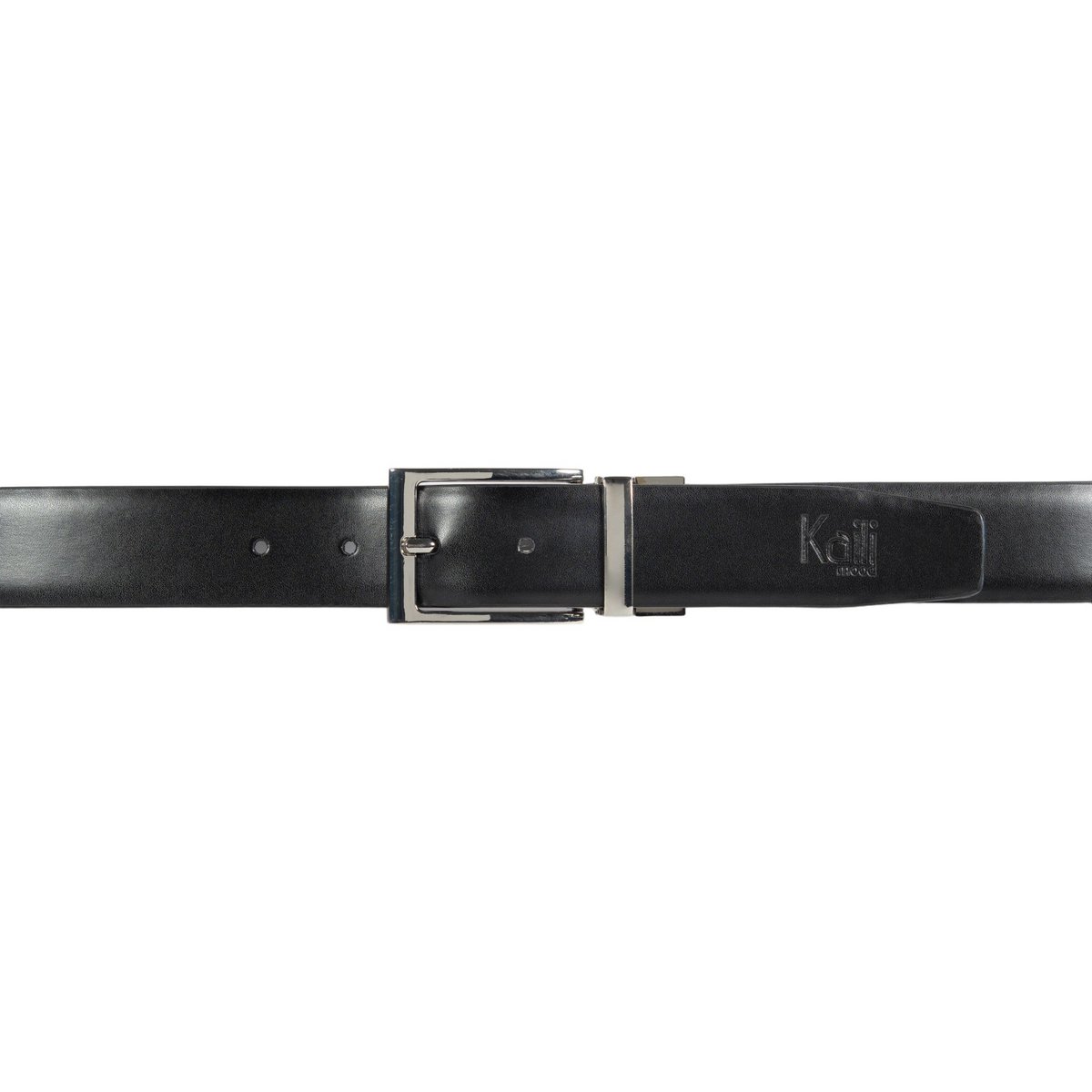 K4002AFB | Doubleface Men's Belt in Genuine Leather, Smooth and Suede. Color Black / Gray. Dimensions: 125 x 3.5 x 0.5 cm (waistline 110 cm). Packaging: rigid bottom/lid Gift Box