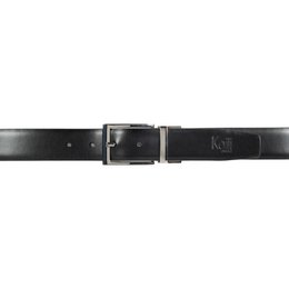 K4002AFB | Doubleface Men's Belt in Genuine Leather, Smooth and Suede. Color Black / Gray. Dimensions: 125 x 3.5 x 0.5 cm (waistline 110 cm). Packaging: rigid bottom/lid Gift Box