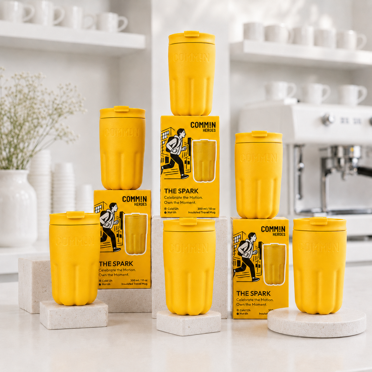 THE SPARK Set | 6 Same Colour Mug Collection | Pulse Yellow