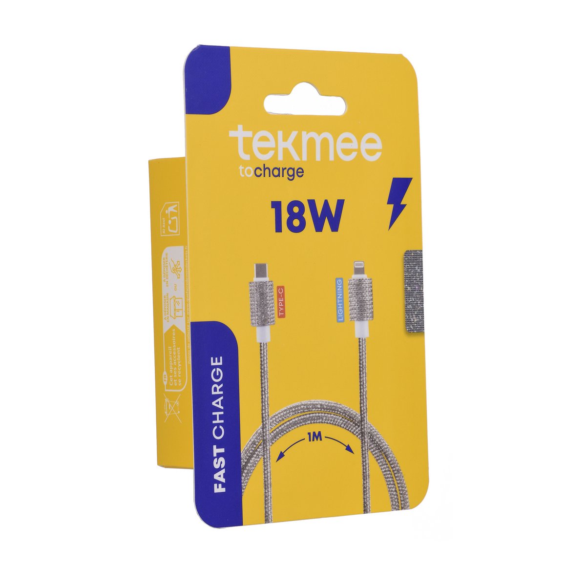 Lightning 1m Typ -C -Kabel in Silber -Strass - 18W