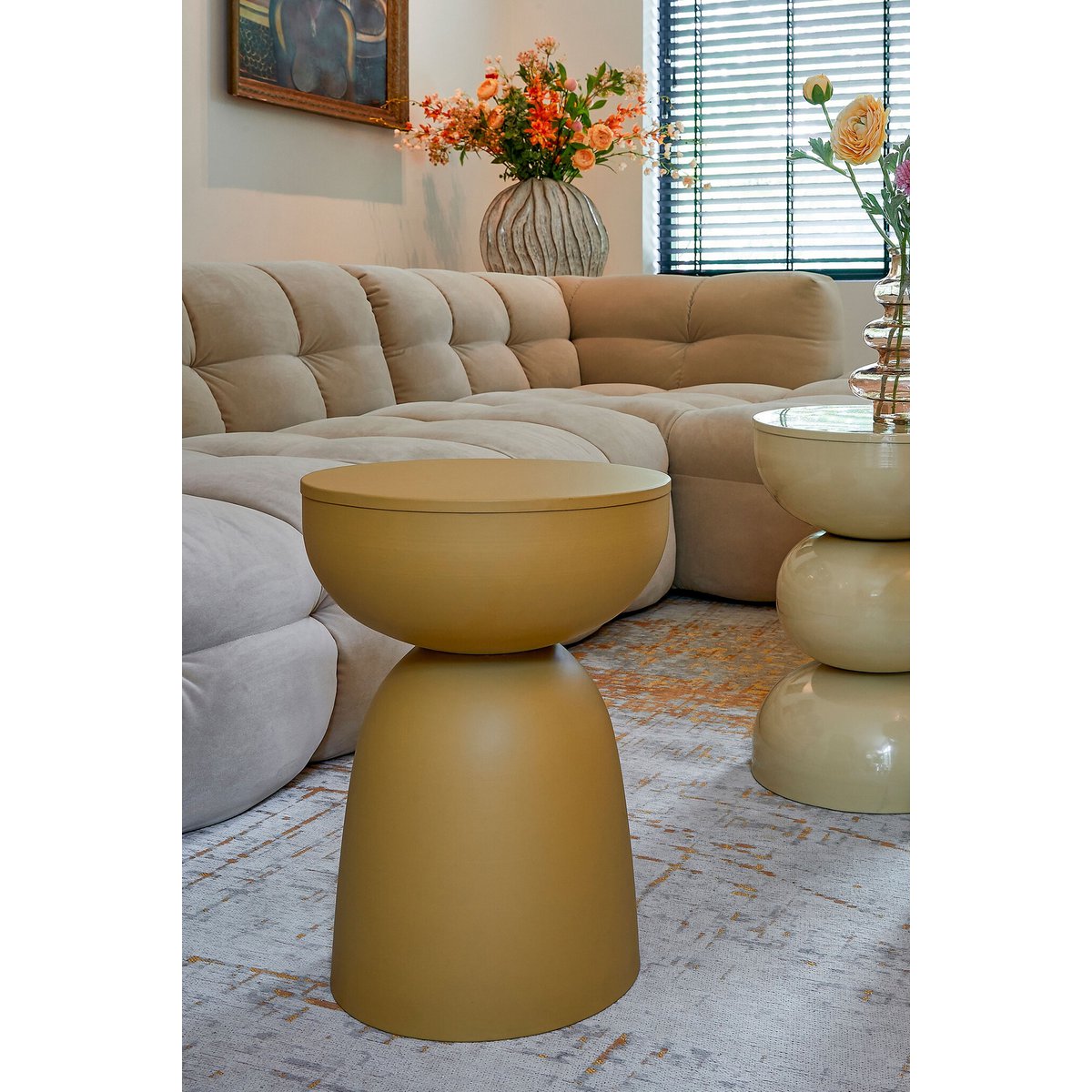 Elliott side table ocher