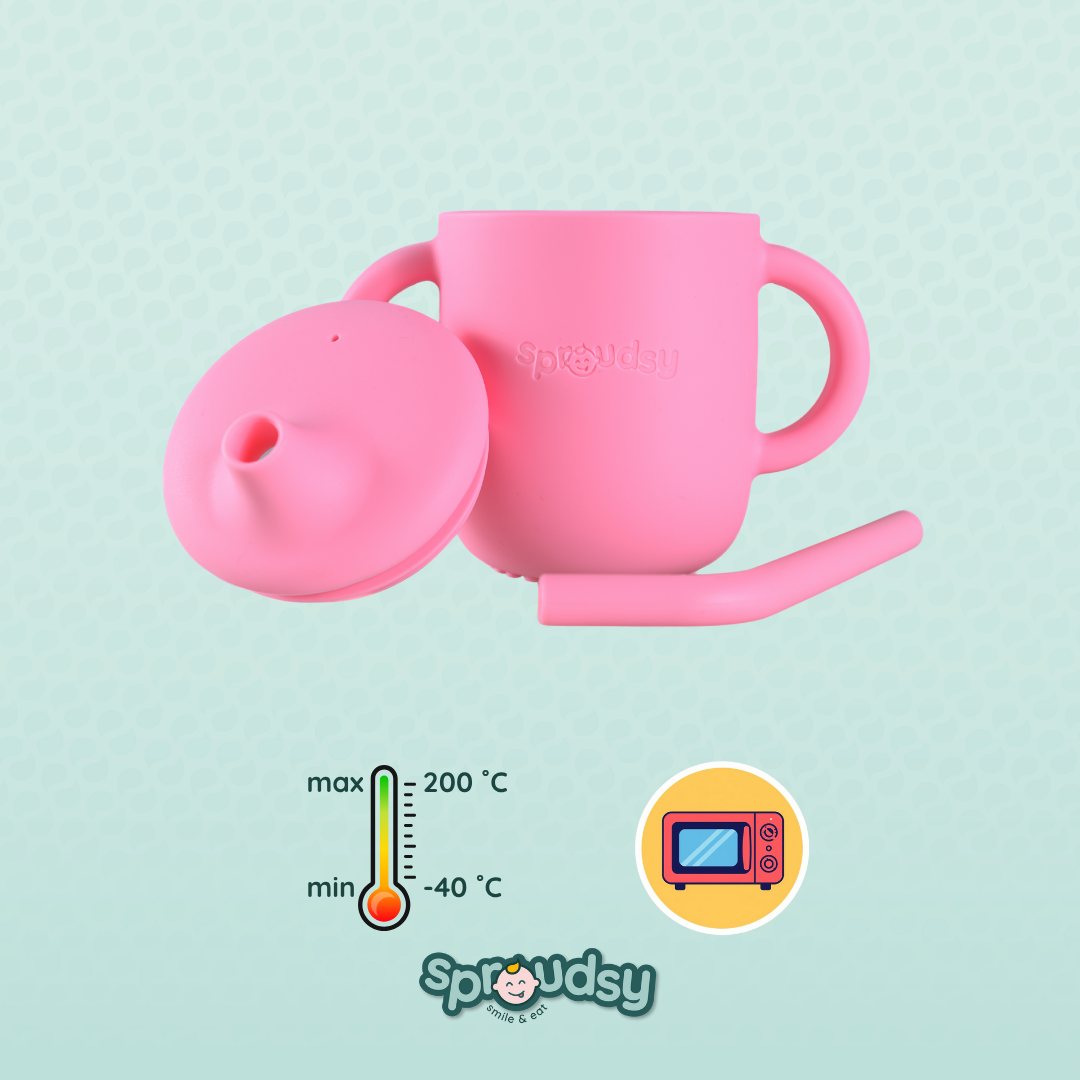 Taza de entrenamiento para bebé con pajita – Space