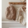 Teddy children's backpack with an embroidered name - beige