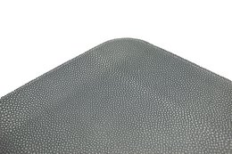 Tablette plate grande plateau de service en cuir synthétique en cuir bleu