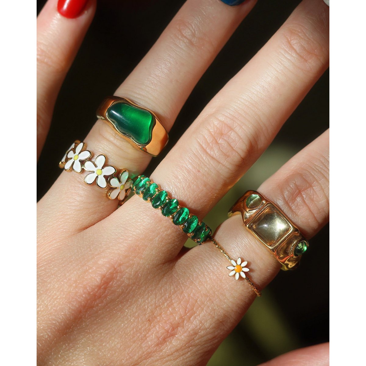 Ava - Eternity Ring Stack