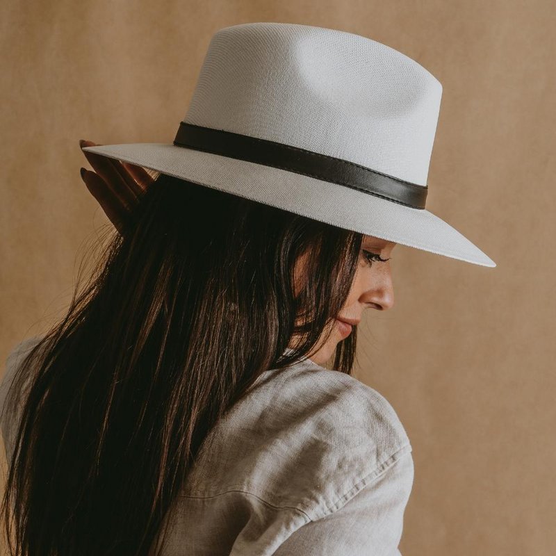 Merida · White panama style hat