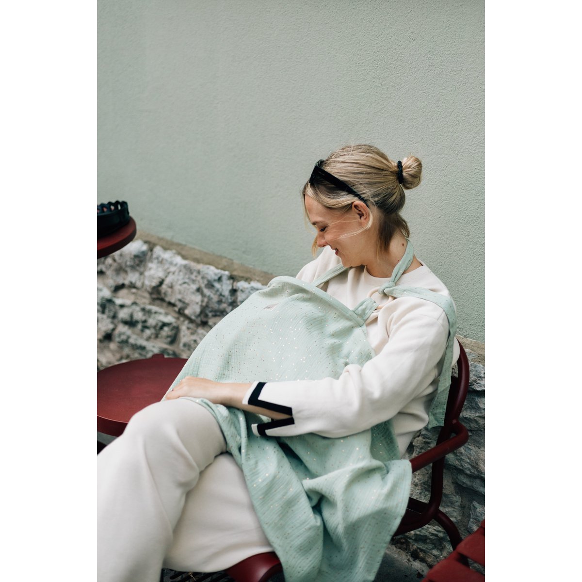 TISU nursing cover, Mint Green