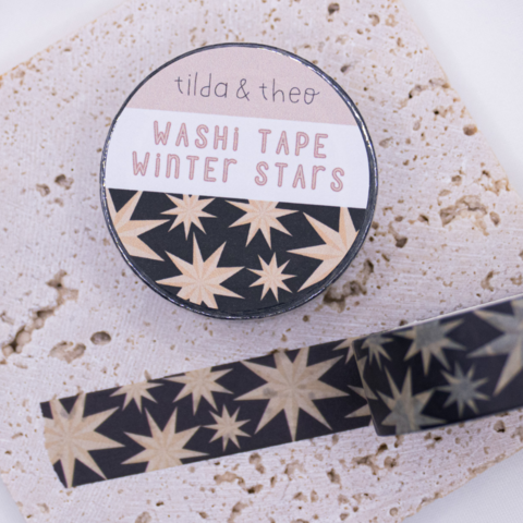 Washi Tape Star Christmas - Adhesive Tape Skandi Christmas Washi Tape Poinsettia