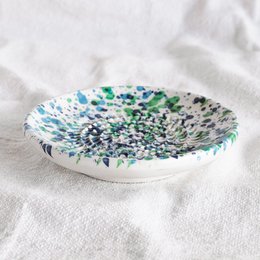 Piatto in ceramica Grattugia aglio PICCOLO / Corallo