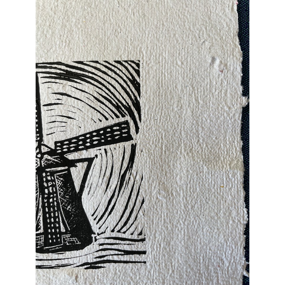 Kunsttryk på håndlavet papir (A4)
