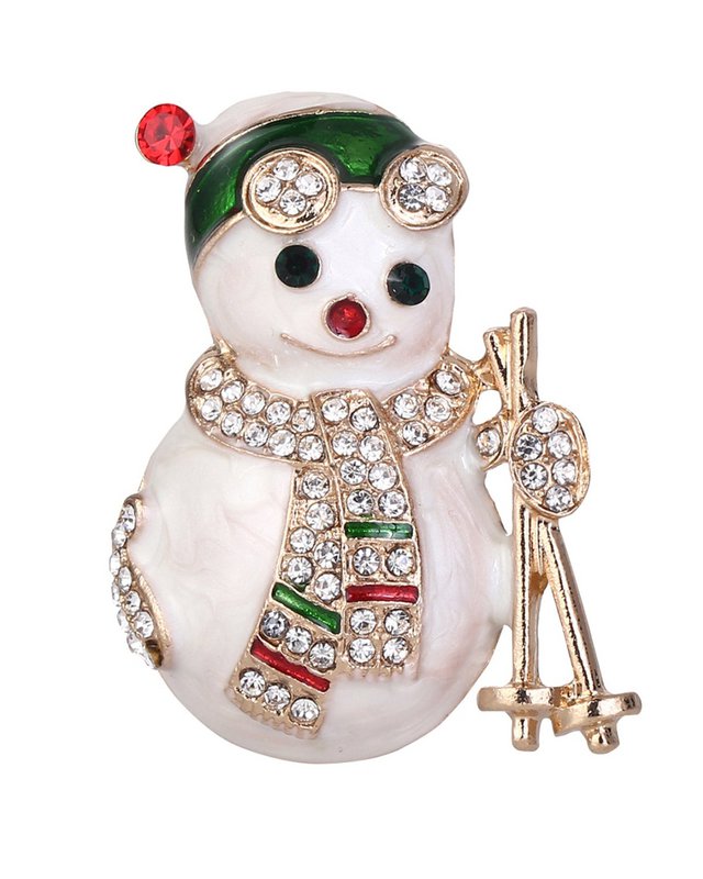 Brooch - Snowman