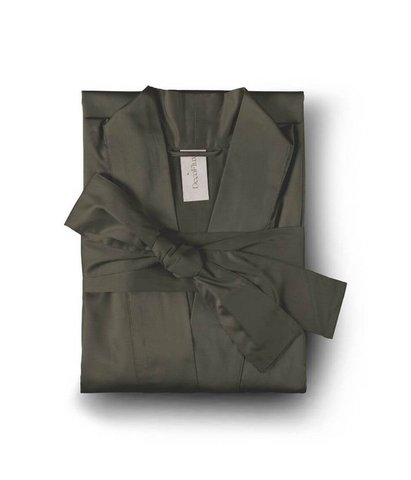 Satino chalatas kimono Solid Khaki