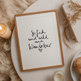 Poster: Sei frech und wild und wunderbar