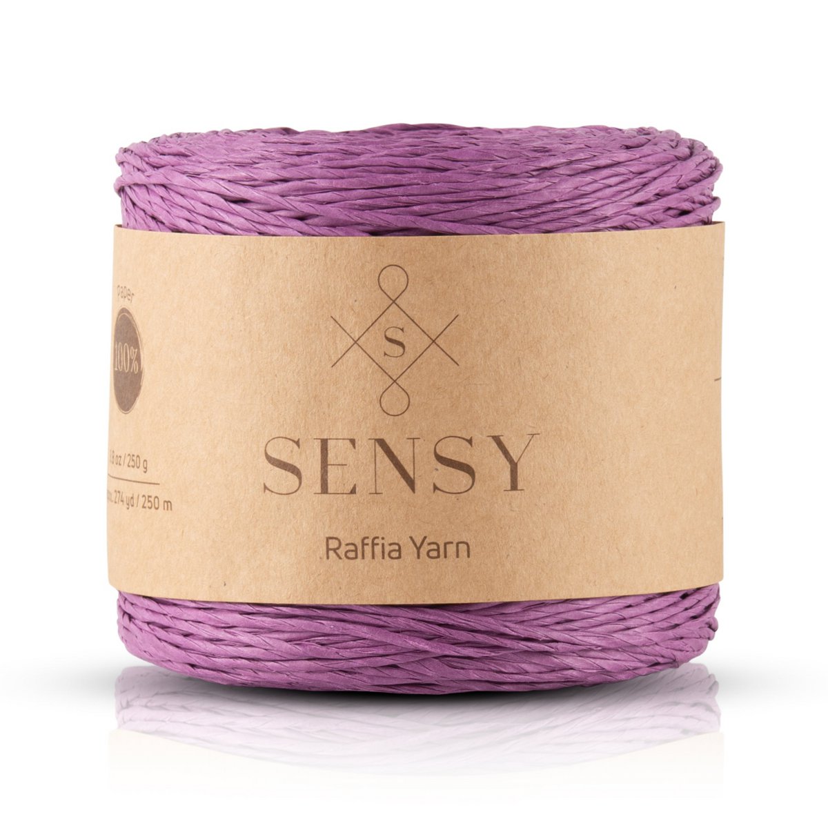Sensy Premium 274 iarde %100 filato di rafia di carta
