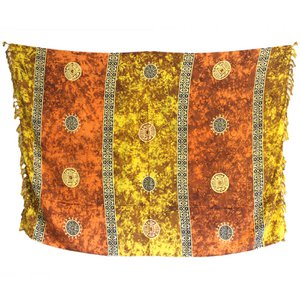 Bali Celtic Sarongs - Lucky Coins (4 Assorted Colours)