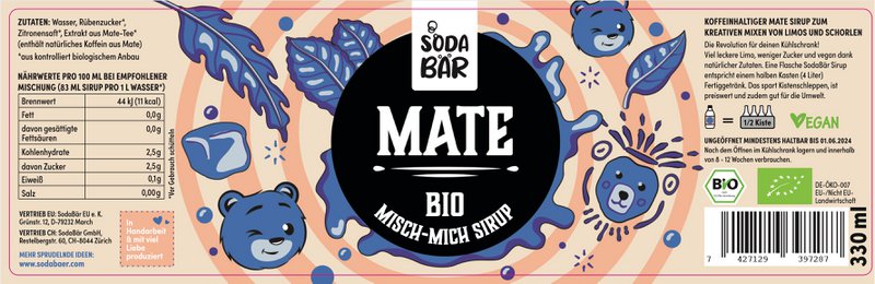 Sirup BIO Mate