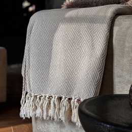 Plaid Throw Athene - Taupe - 150x250cm