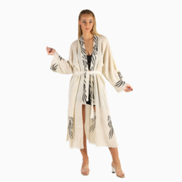 Angel Linen Long Kimono