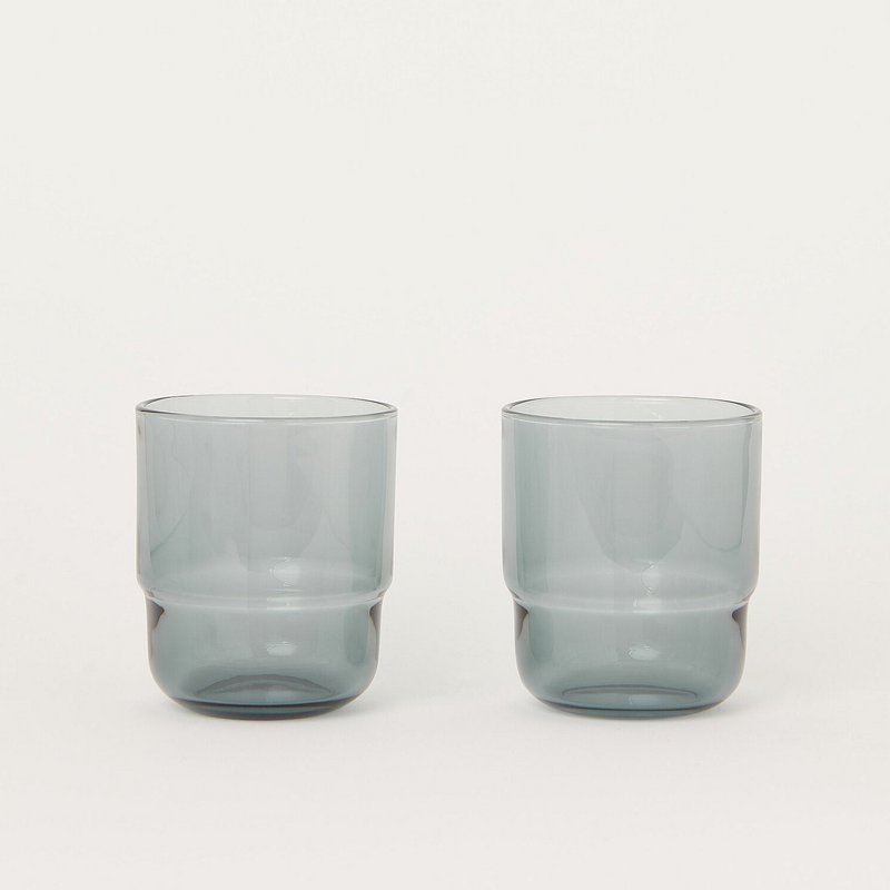 Piccadilly Tumbler Smoke (Set of 2)