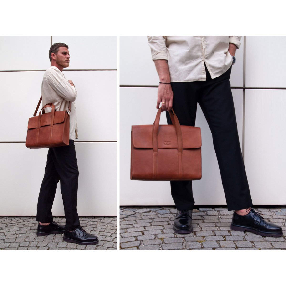 Aktentasche LESATH Cognac