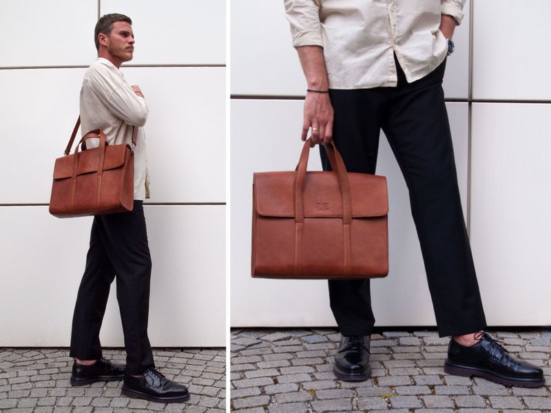 Kuffert LESATH cognac