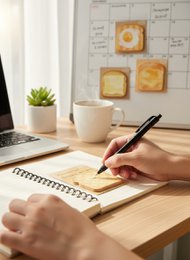 Toast Sticky Notes Set - Blocs-notes sur le thème du pain
