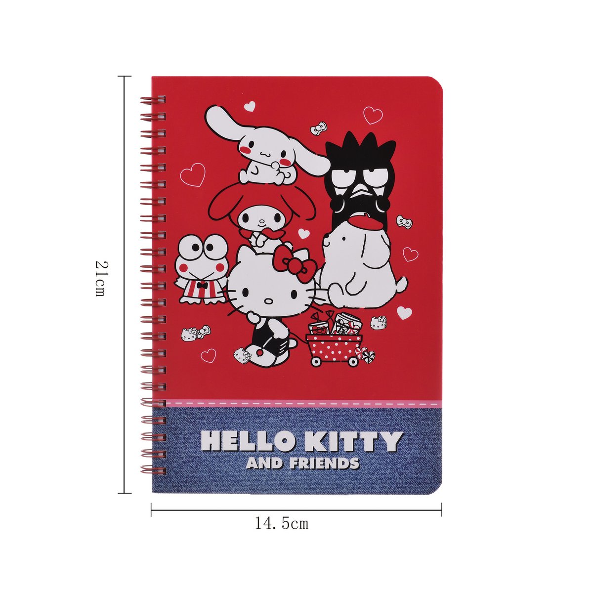 A5 Spiral Notebook Hello Kitty & Friends – 96 Sheets
