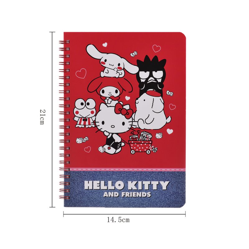 A5 Spiral Notebook Hello Kitty & Friends – 96 Sheets